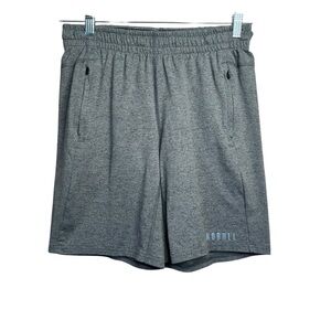 Men’s NOBULL Lightweight Knit Shorts 9" Gray Heather Size M B28